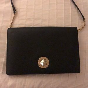 Kate Spade black leather crossbody